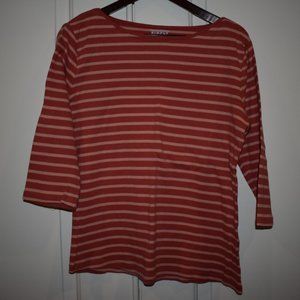 Simply Styled Boatneck Striped Shirt